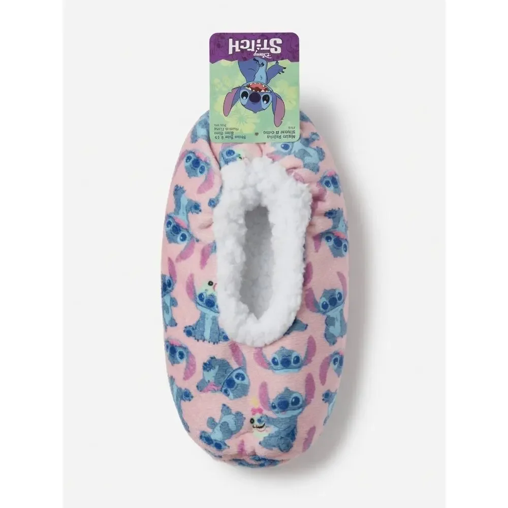 Disney Stitch Fuzzy Babba Kids Slipper Socks - NEW with Tags! Size S/M